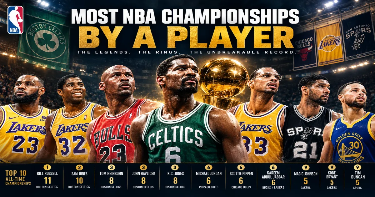 Most NBA Championships by a Player