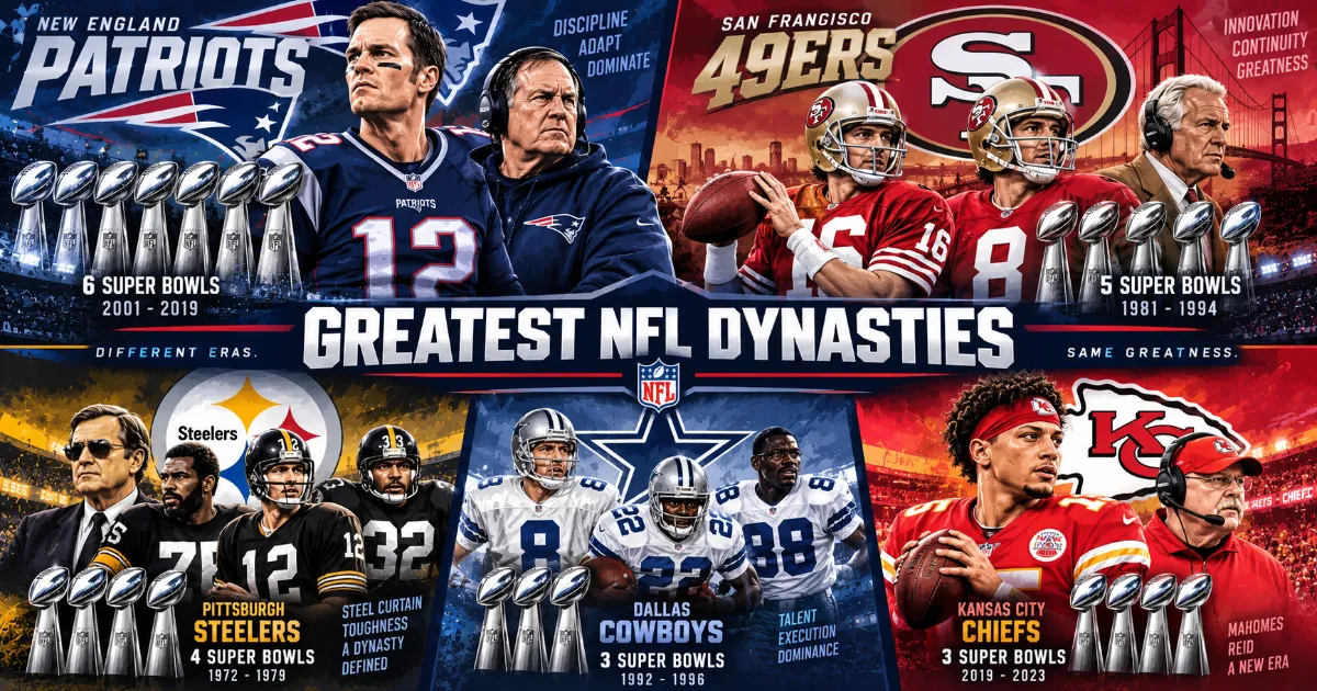 Greatest NFL Dynasties: Patriots and 49ers, and the Case for Each