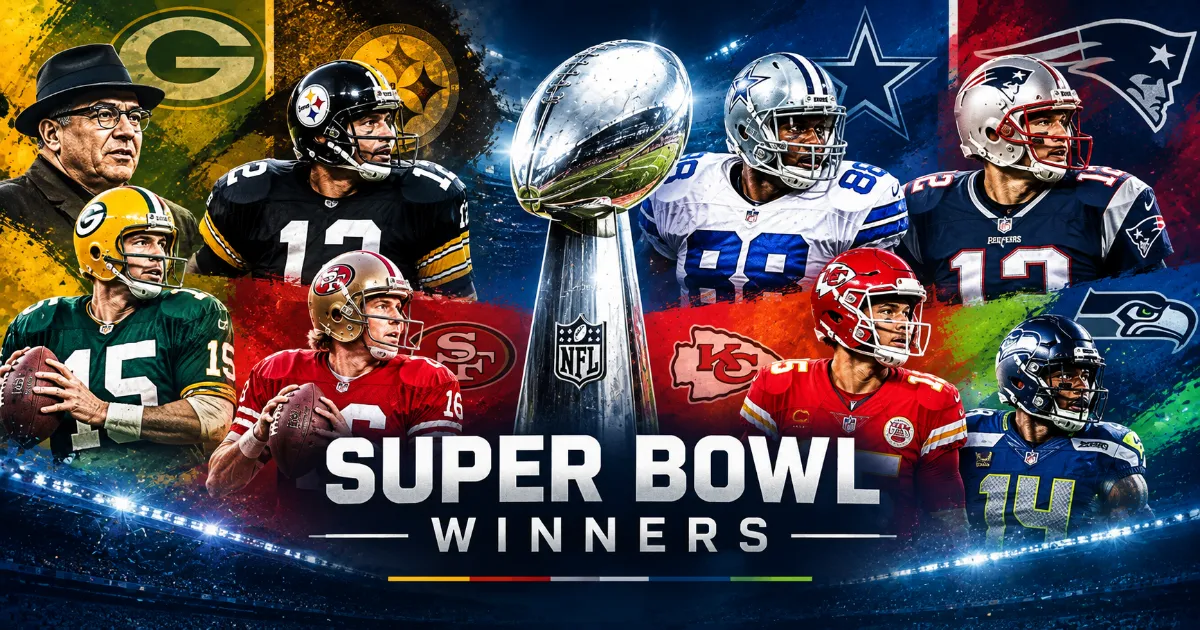 Super Bowl winners list