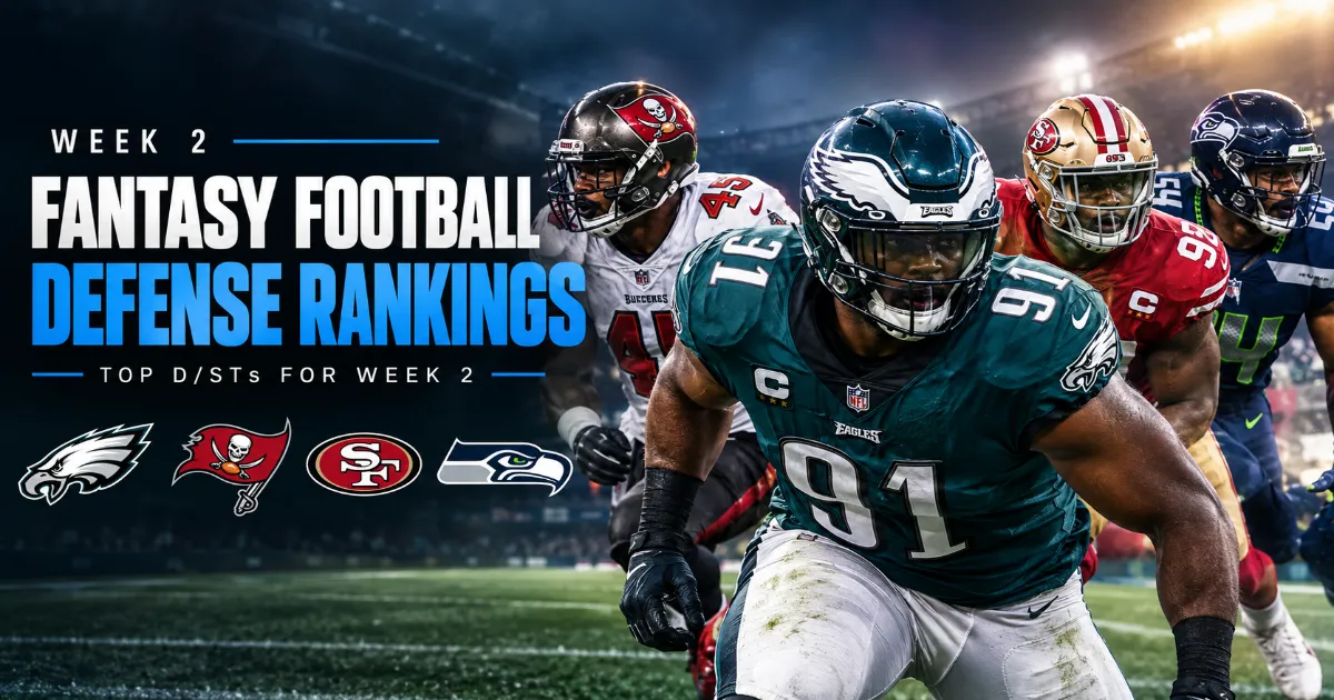 Week 2 Defense Rankings Fantasy Football