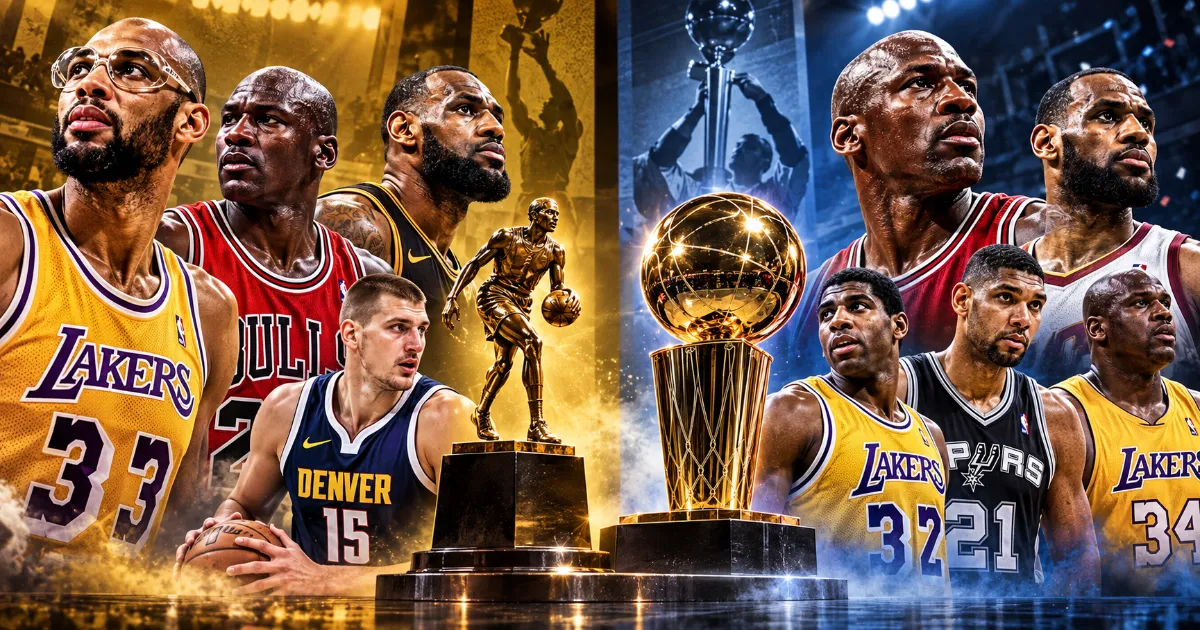 Most NBA MVP Awards vs. Most Finals MVP Awards: Two Different Leaderboards
