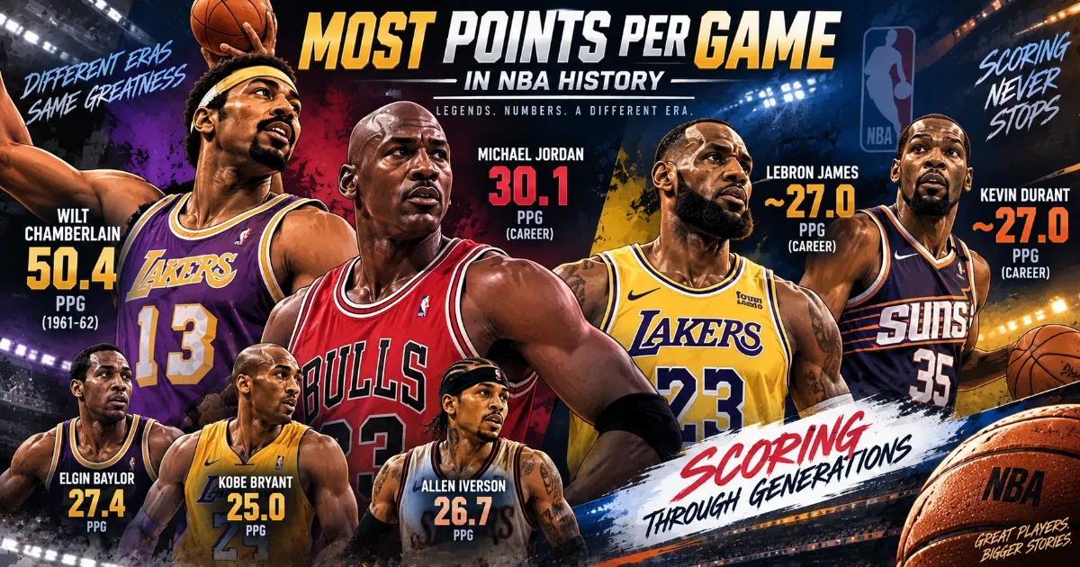 The NBA's Scoring Rate Records: Career Leaders vs. Single-Season Peaks