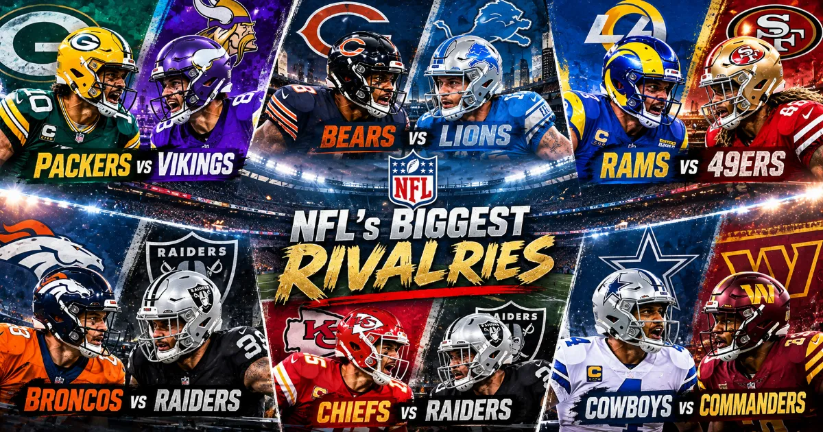 NFL's Biggest Rivalries: The Complete Guide to Every Matchup