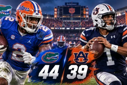 Florida Beats Auburn 44-39: Jadan Baugh Leads Gators