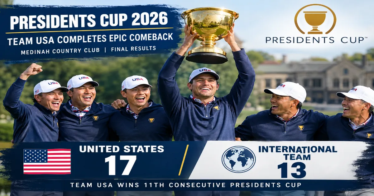 Presidents Cup 2026 Results: USA Completes Epic Comeback