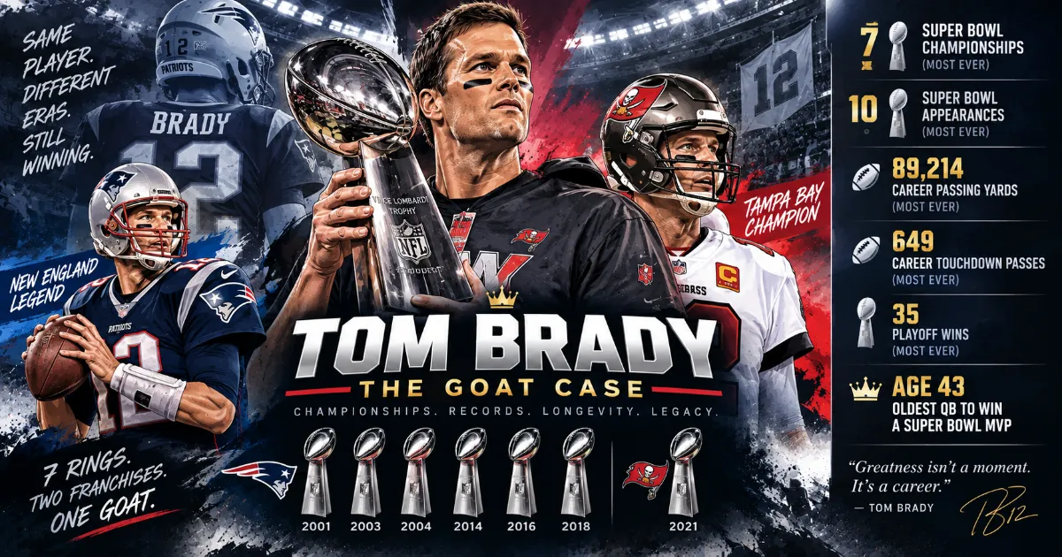 Tom Brady, the Greatest QB Ever: Rings, Records, and the Rivals Who Couldn't Catch Him