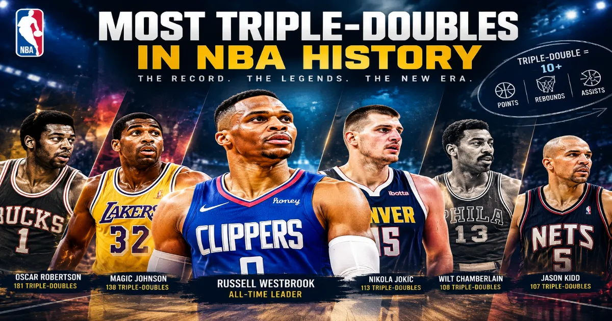 Most Triple-Doubles in NBA History — How Russell Westbrook Rewrote a 47-Year-Old Record