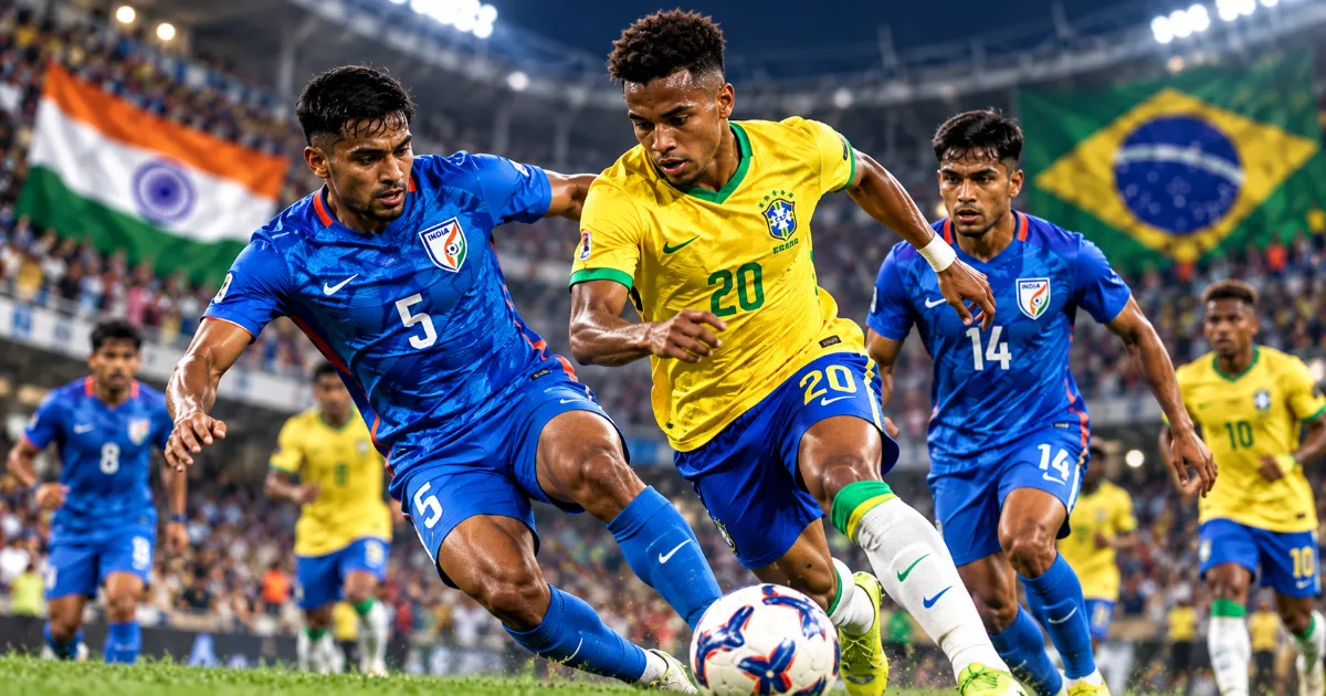 India vs Brazil 2026: Brazil Win 4-0 in Historic Kolkata Friendly
