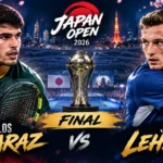 Japan Open final 2026 features defending champion Carlos Alcaraz against Jiri Lehecka in Tokyo after Alcaraz defeated Jaume Munar